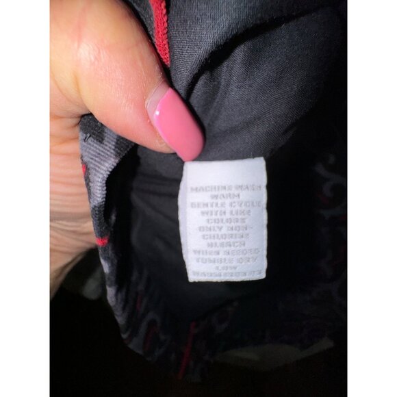 Charter Club Corduroy Petite P/M Floral Button-Up Jacket Gray & Red Black Casual - Picture 4 of 7